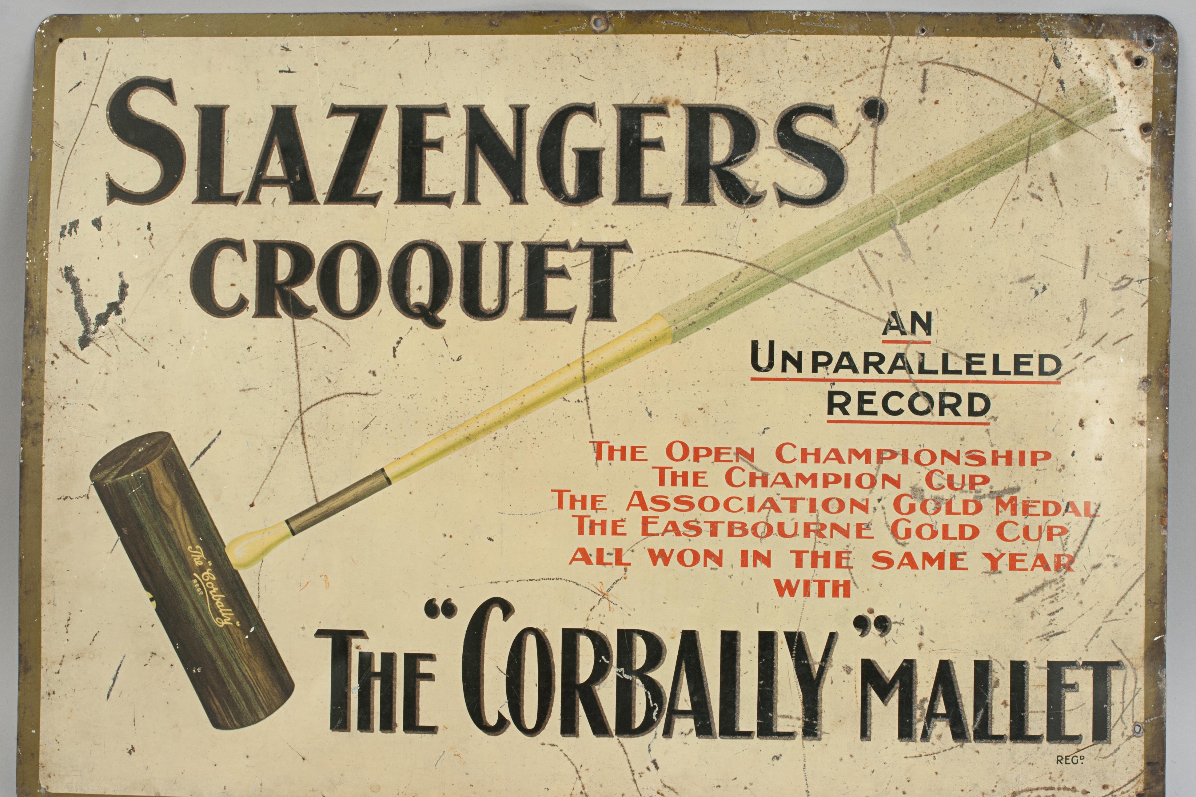 Slazenger 'the Corbally' Croquet Mallet Advertising Sign 3