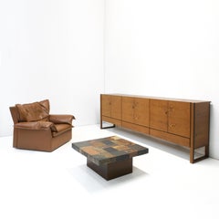 Sideboard mit Kufengestell aus Wengé von N-Line International, Belgien, 1970er Jahre