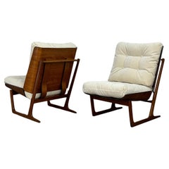 Vintage Sled Chair by Hans Juergens for Deco House- pair