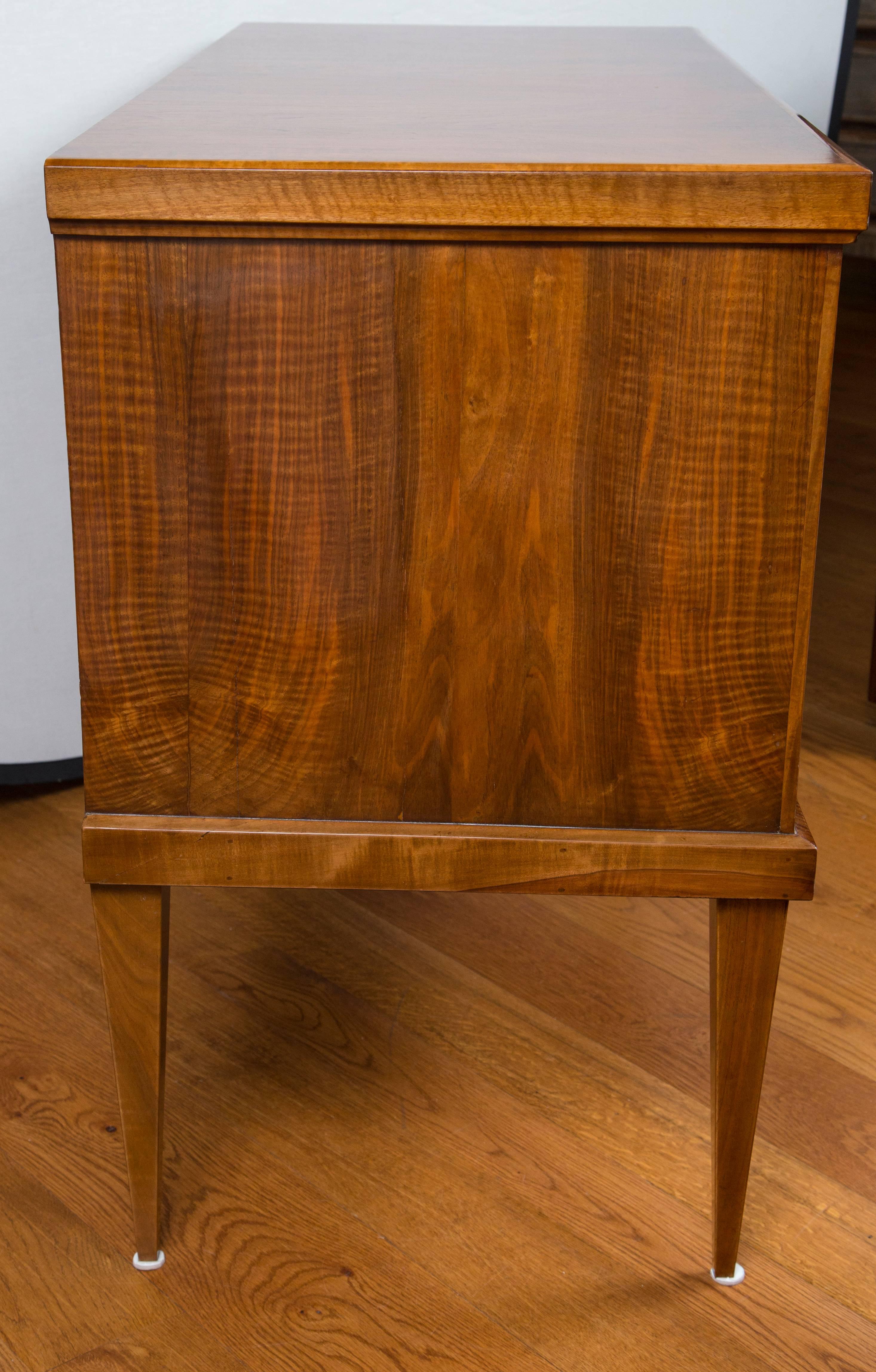 German Sleek and Large Biedermeier Chest of Drawers