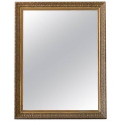 Sleek Antique Mirror with Beveled Glass, circa 1880