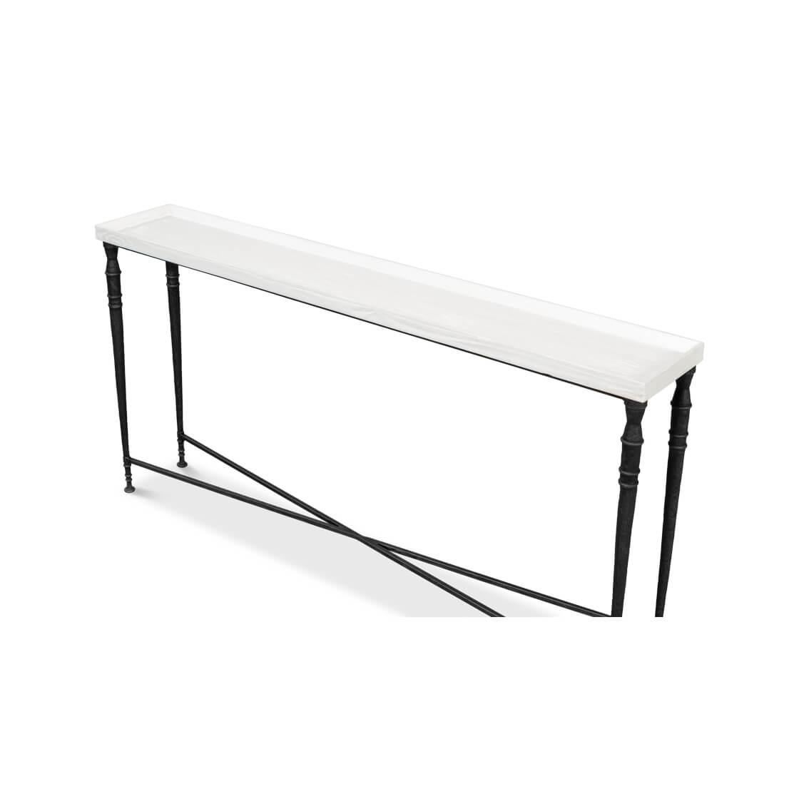 Sleek Art Deco Console Table In New Condition For Sale In Westwood, NJ