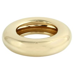 Anello a fascia sottile in oro giallo 14k