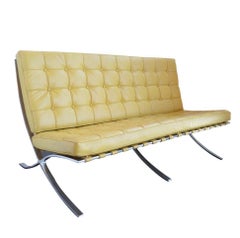 Sleek Barcelona Sofa, c. 1970's