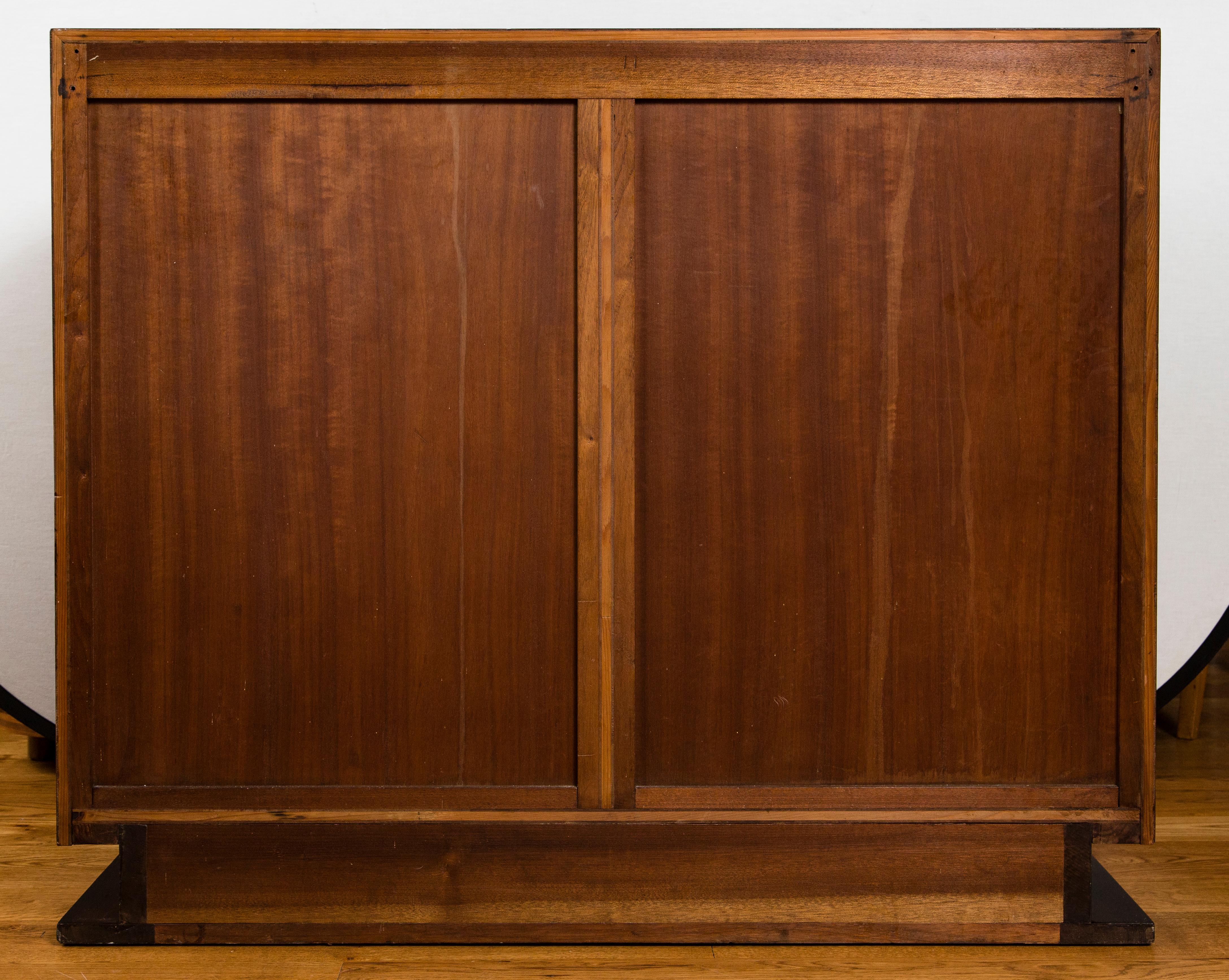 Sleek Belgium Modernist Two-Door Sideboard or Cabinet For Sale 2