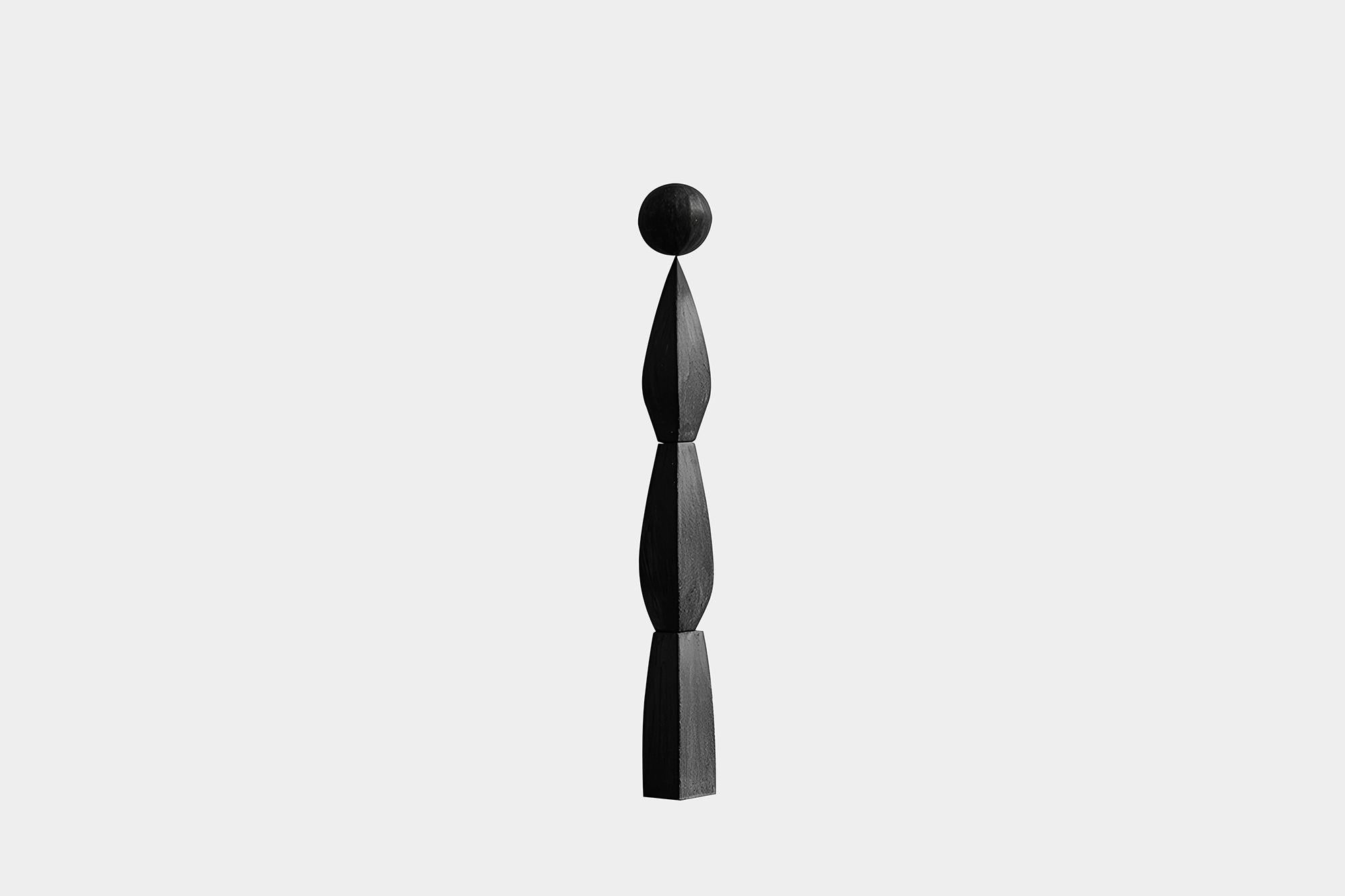 Sleek Black Solid Wood Sculpture, NONO's Art, Still Stand No82



Joel Escalona's wooden standing sculptures are objects of raw beauty and serene grace. Each one is a testament to the power of the material, with smooth curves that flow into one