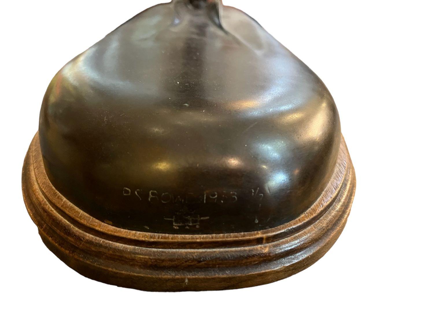 Fine XX secolo Sleek Bronze Seagull Skimmer di P & A. Bowe circa 1983 in vendita