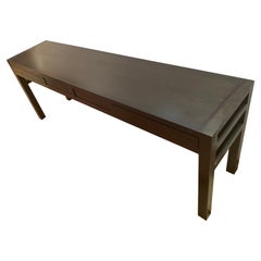 Sleek Christian Liaigre at Holly Hunt Le Mystere Oak Console Sofa Table