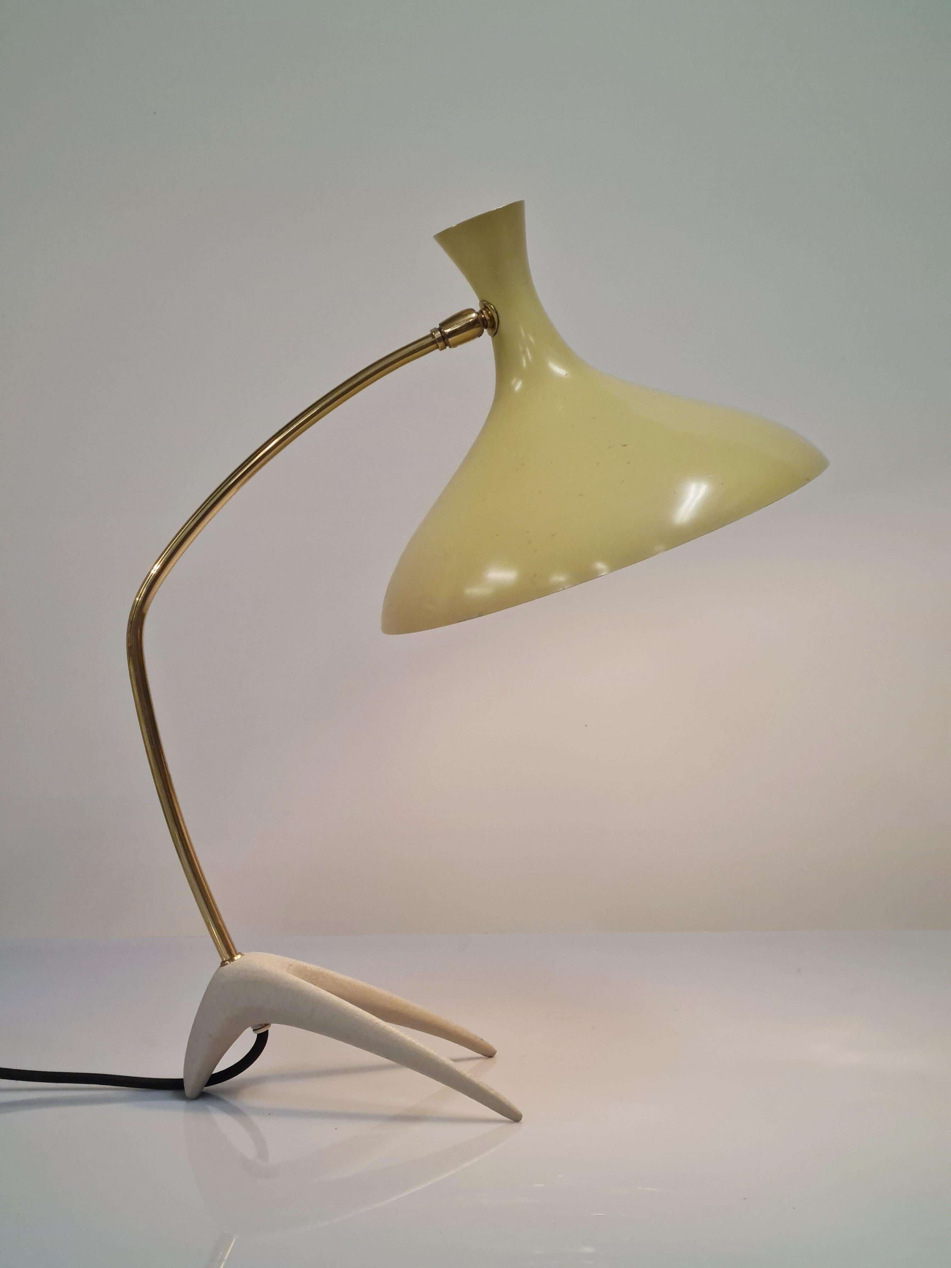 Mid-Century Modern Sleek Crowfoot Table Lamp by Karl-Heinz Kinsky for Cosack For Sale