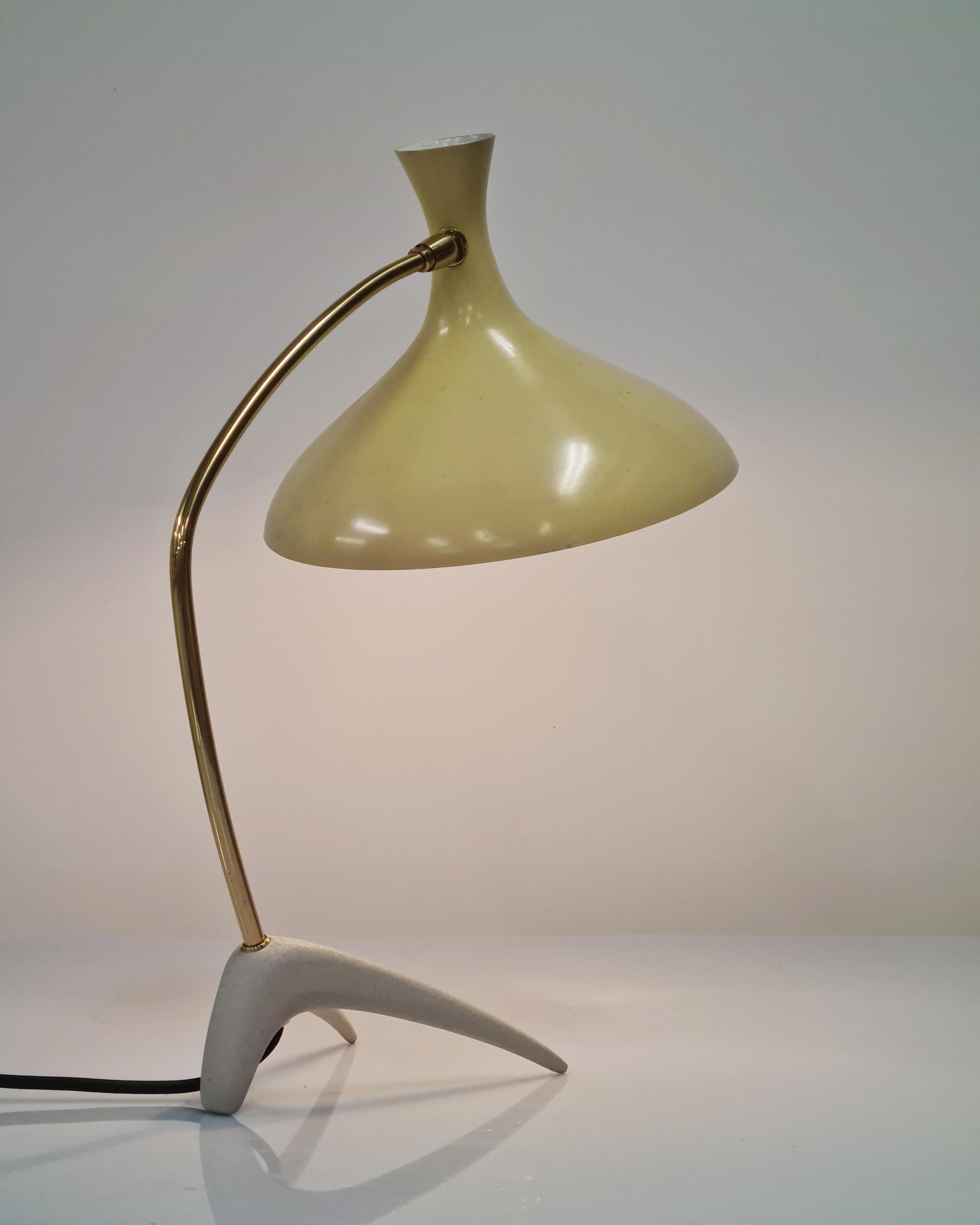 German Sleek Crowfoot Table Lamp by Karl-Heinz Kinsky for Cosack For Sale