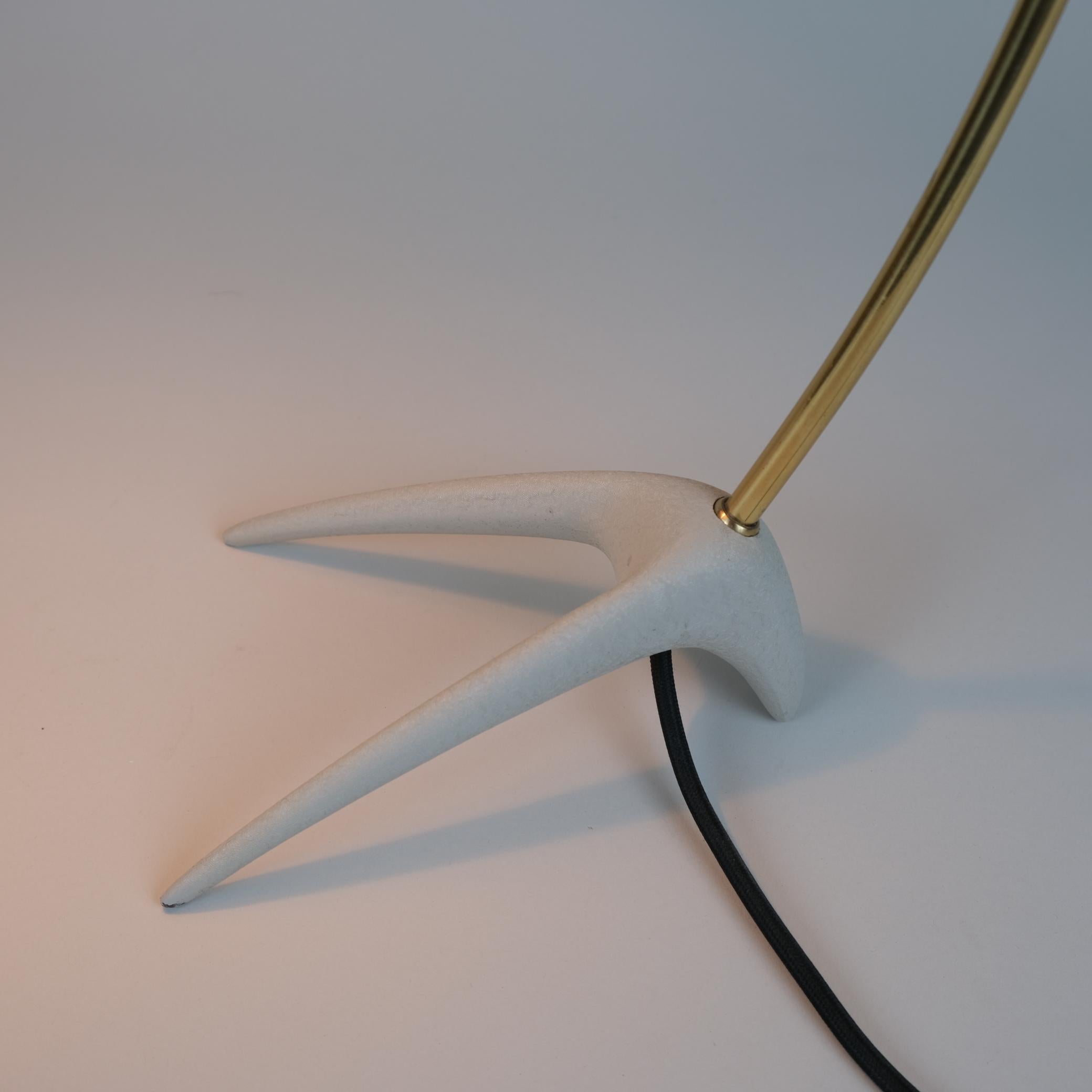 Milieu du XXe siècle Lampe de table à pattes d'oie jaune par Karl-Heinz Kinsky pour Cosack, années 1950 en vente