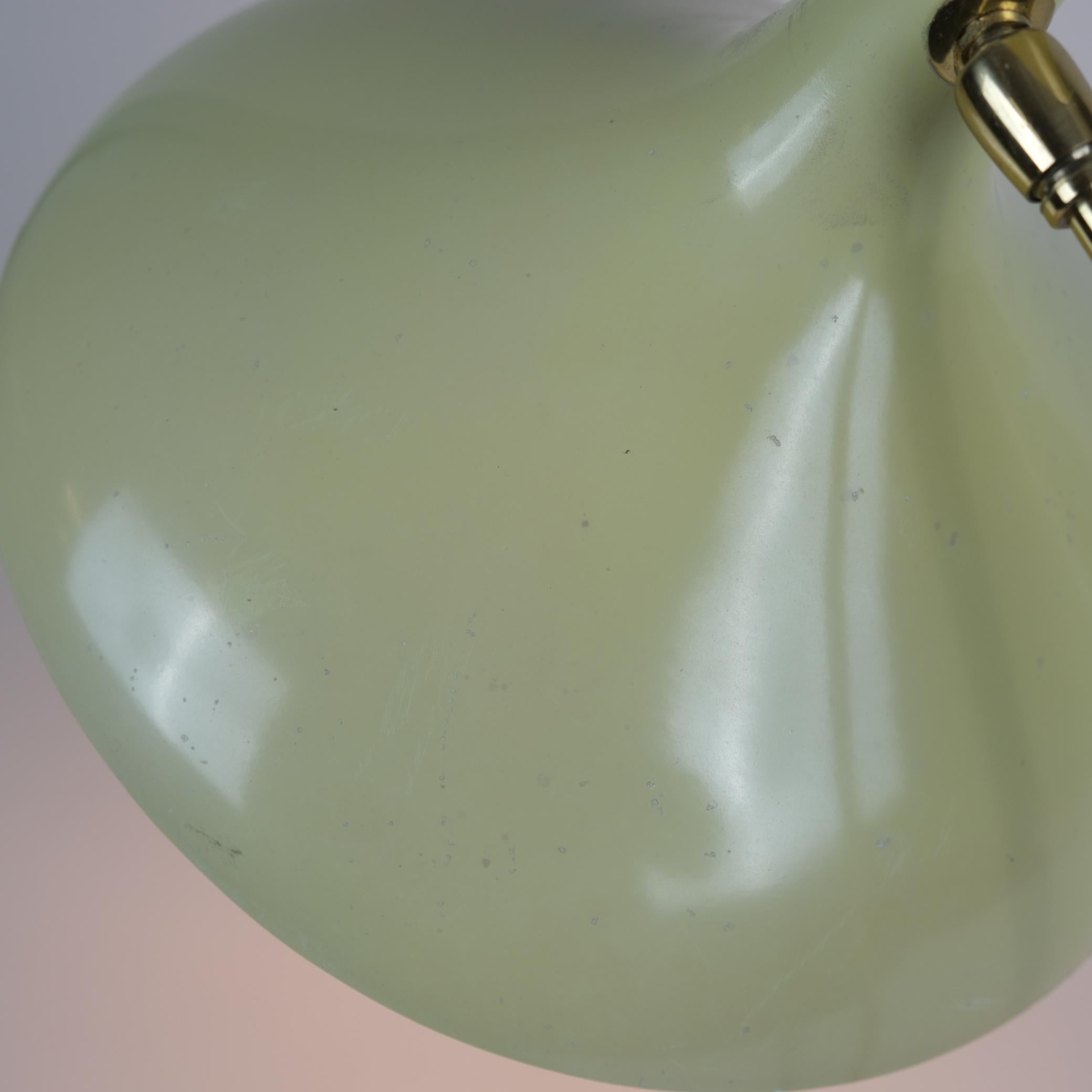 Métal Lampe de table à pattes d'oie jaune par Karl-Heinz Kinsky pour Cosack, années 1950 en vente