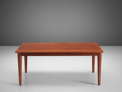 Sleek Danish Dining Table with Rectangular Top in Teak