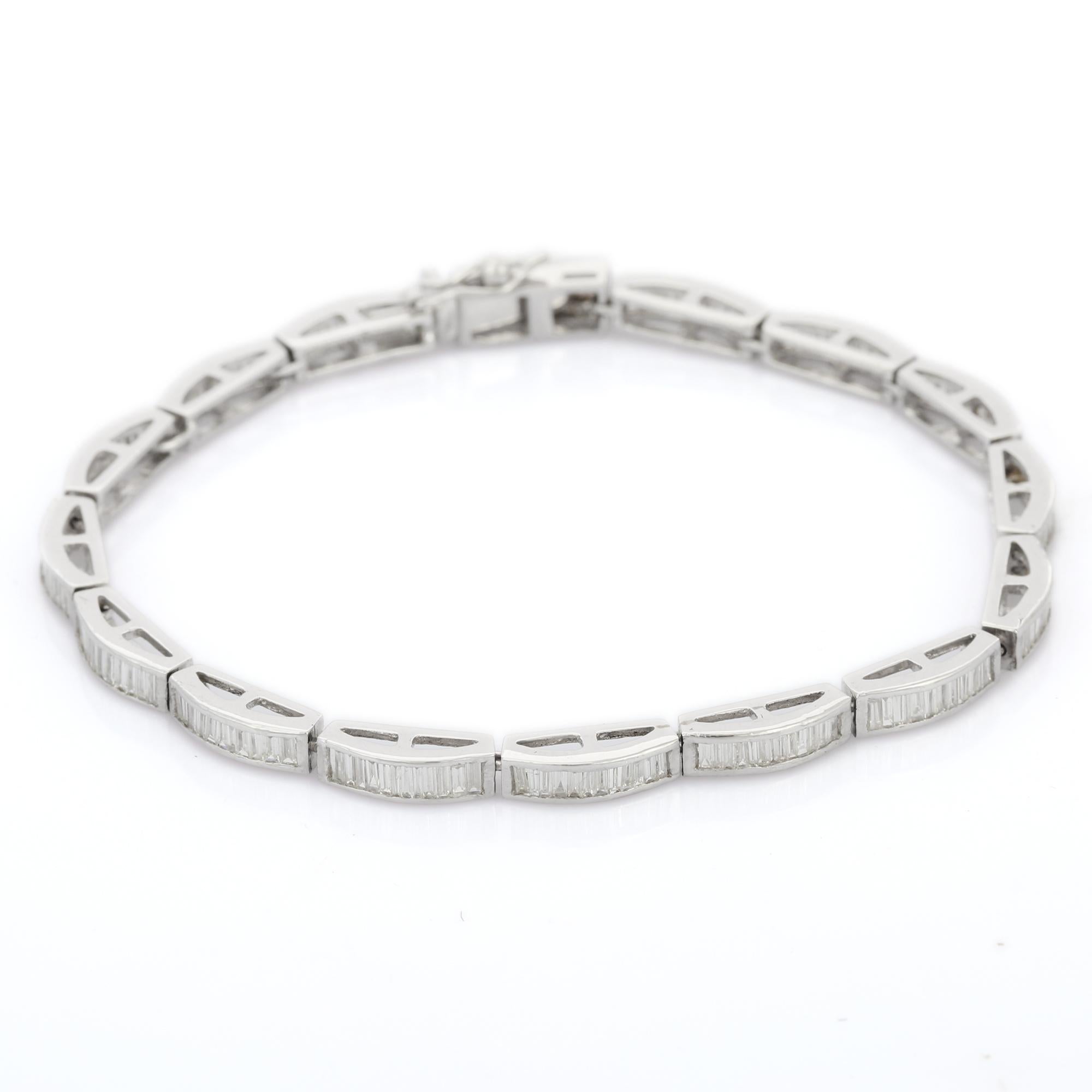 sleek diamond bracelet