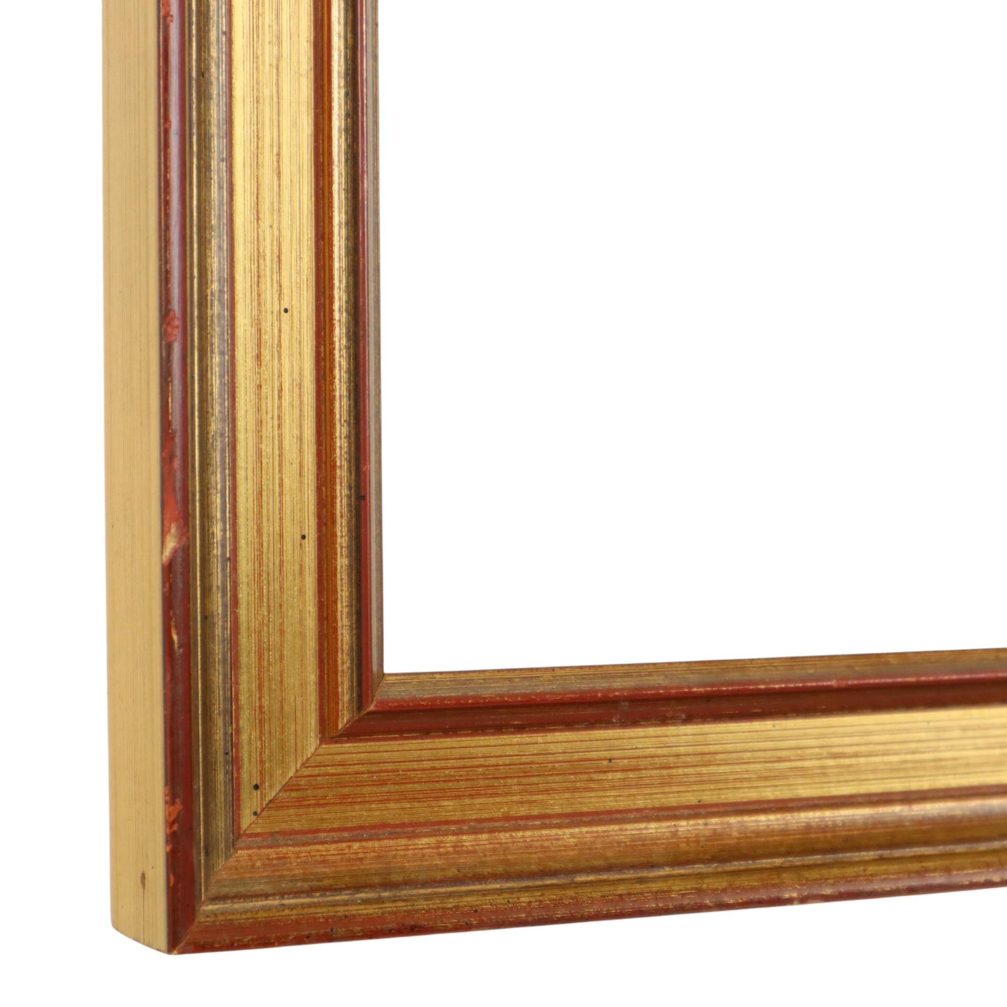 Pine Sleek Gold Frame Classic Wooden Frame Gilded 53x43cm For Sale
