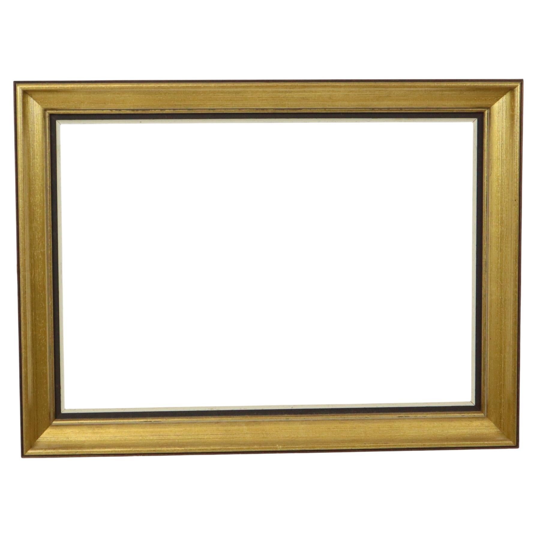 Sleek Golden Wooden Frame Painting Frame Classic 58x43cm For Sale