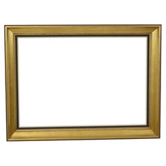 Glatter goldener Holzrahmen Gemälderahmen Klassisch 58x43cm