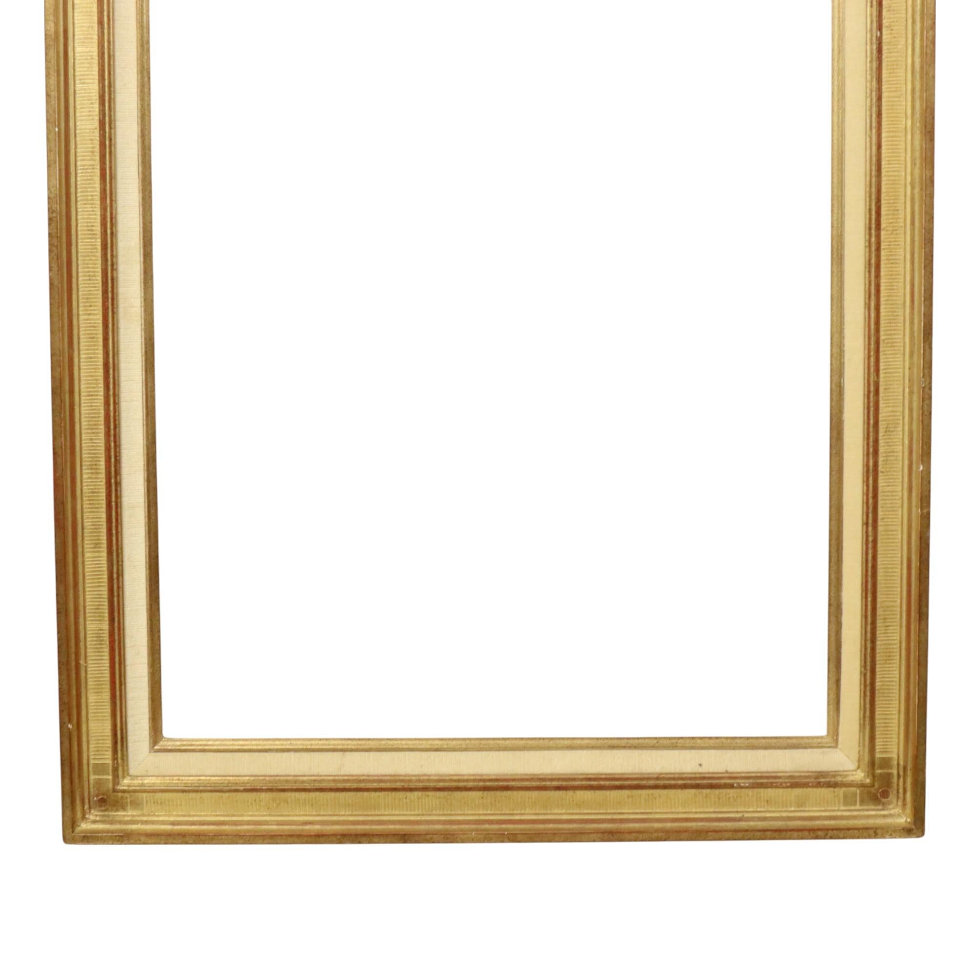 Baroque Sleek Golden Wooden Frame Painting Frame Classic 86x63cm For Sale