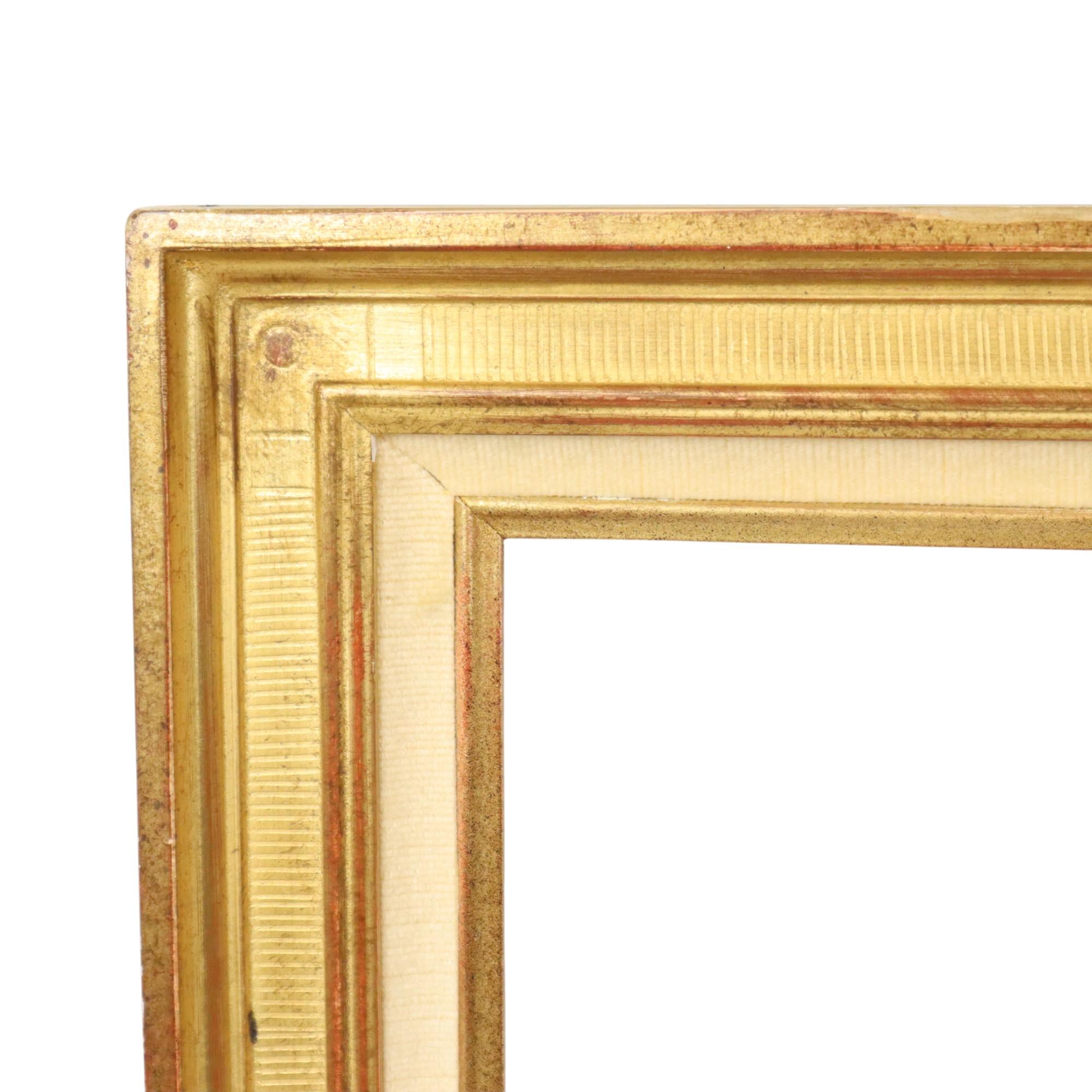 Gilt Sleek Golden Wooden Frame Painting Frame Classic 86x63cm For Sale