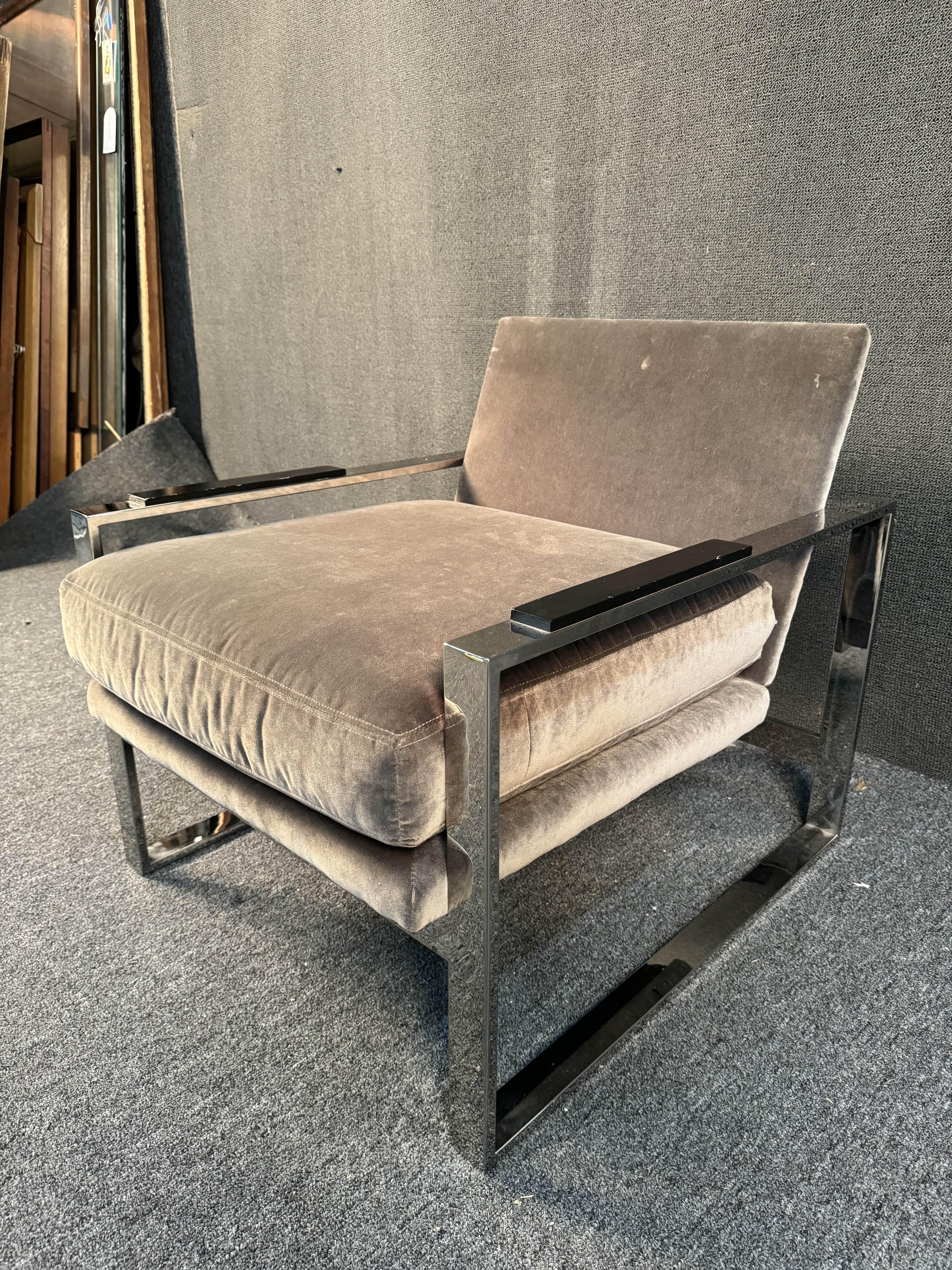 Unknown Sleek Lounge Chair by Michael Weiss For Sale