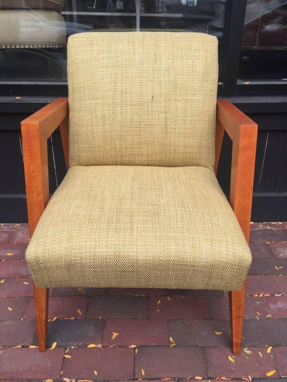 Moderne Fauteuil moderne épuré, attribué à AT&T. Robsjohn-Gibbings en vente