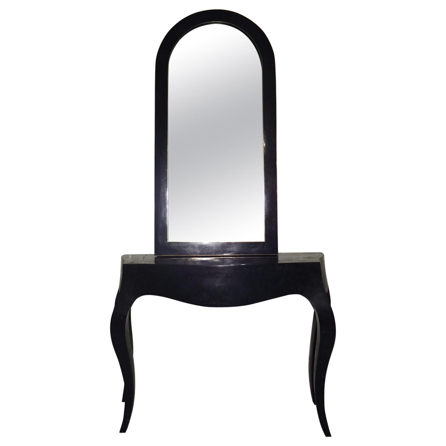 Sleek Modern Console Table and Mirror