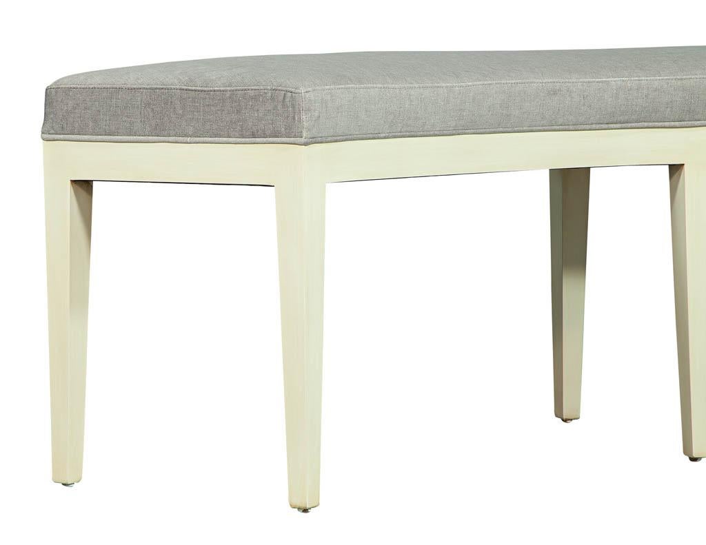 Contemporary Sleek Modern Curved Bench by Carrocel