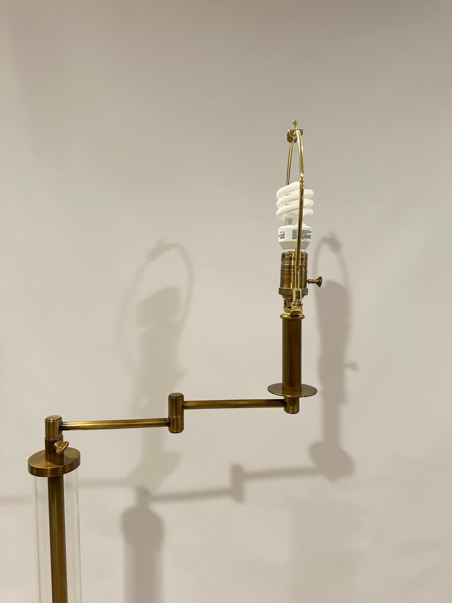 American Sleek Modern Designer Floor Lamp For Sale