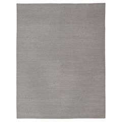 Tapis moderne en laine dans les tons beige et ivoire 12 x 15'1