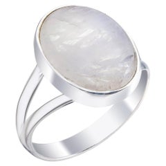 Sleek Moonstone 925 Sterling Silver Ring
