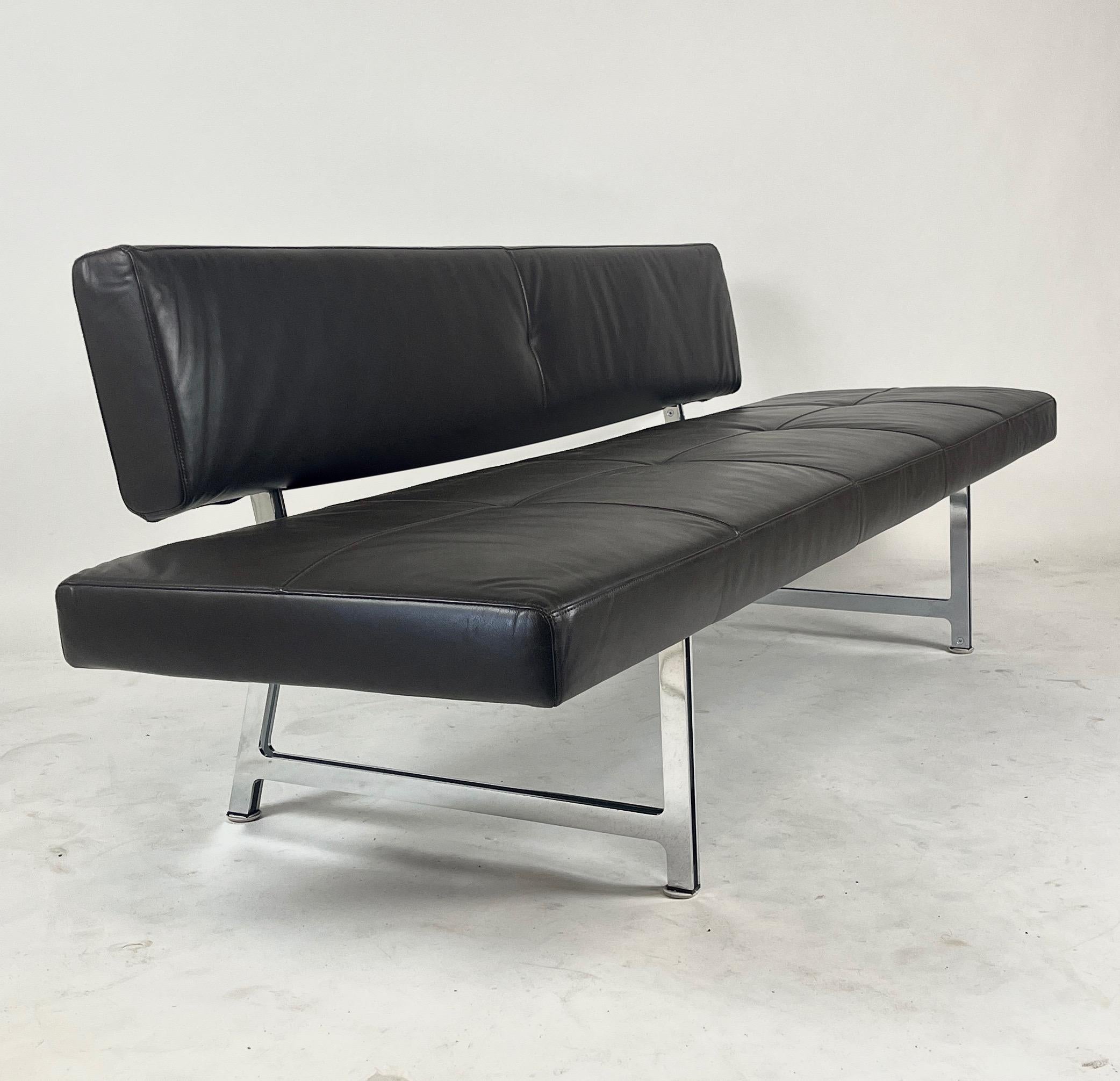 Sleek Norman Foster for Walter Knoll Leather Sofa / Daybed 'Foster 510' 4