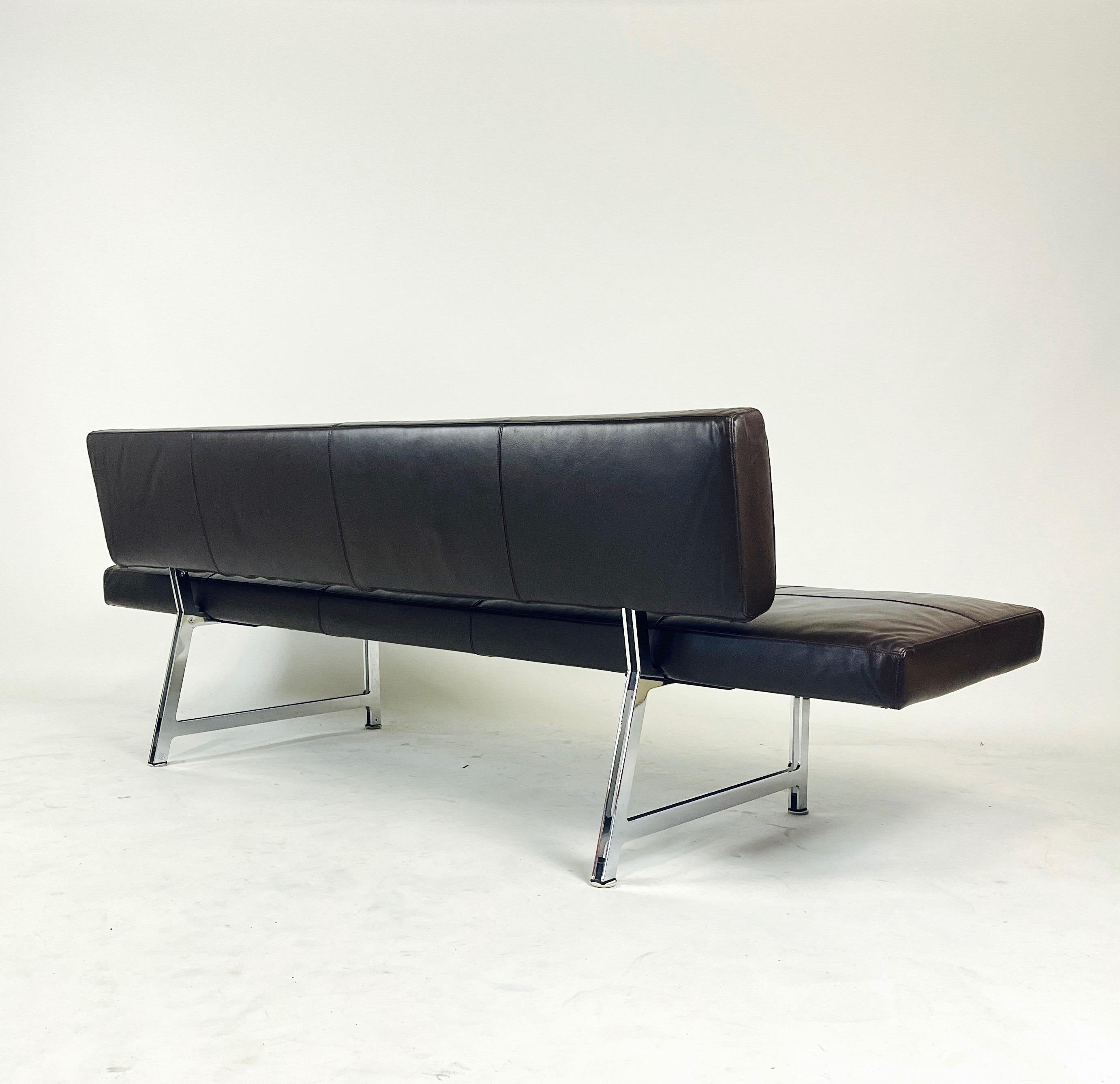 Sleek Norman Foster for Walter Knoll Leather Sofa / Daybed 'Foster 510' 5