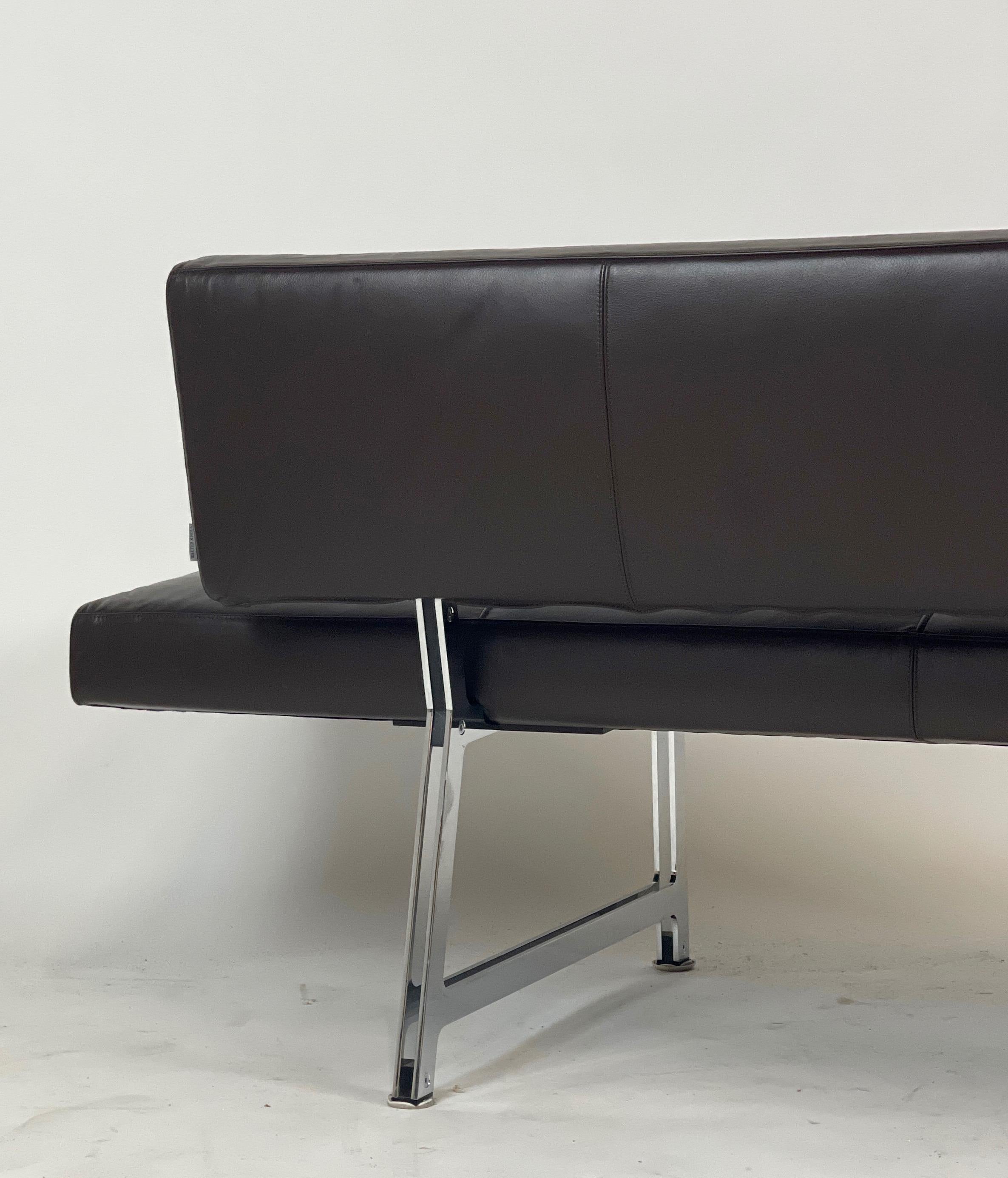 Sleek Norman Foster for Walter Knoll Leather Sofa / Daybed 'Foster 510' 7