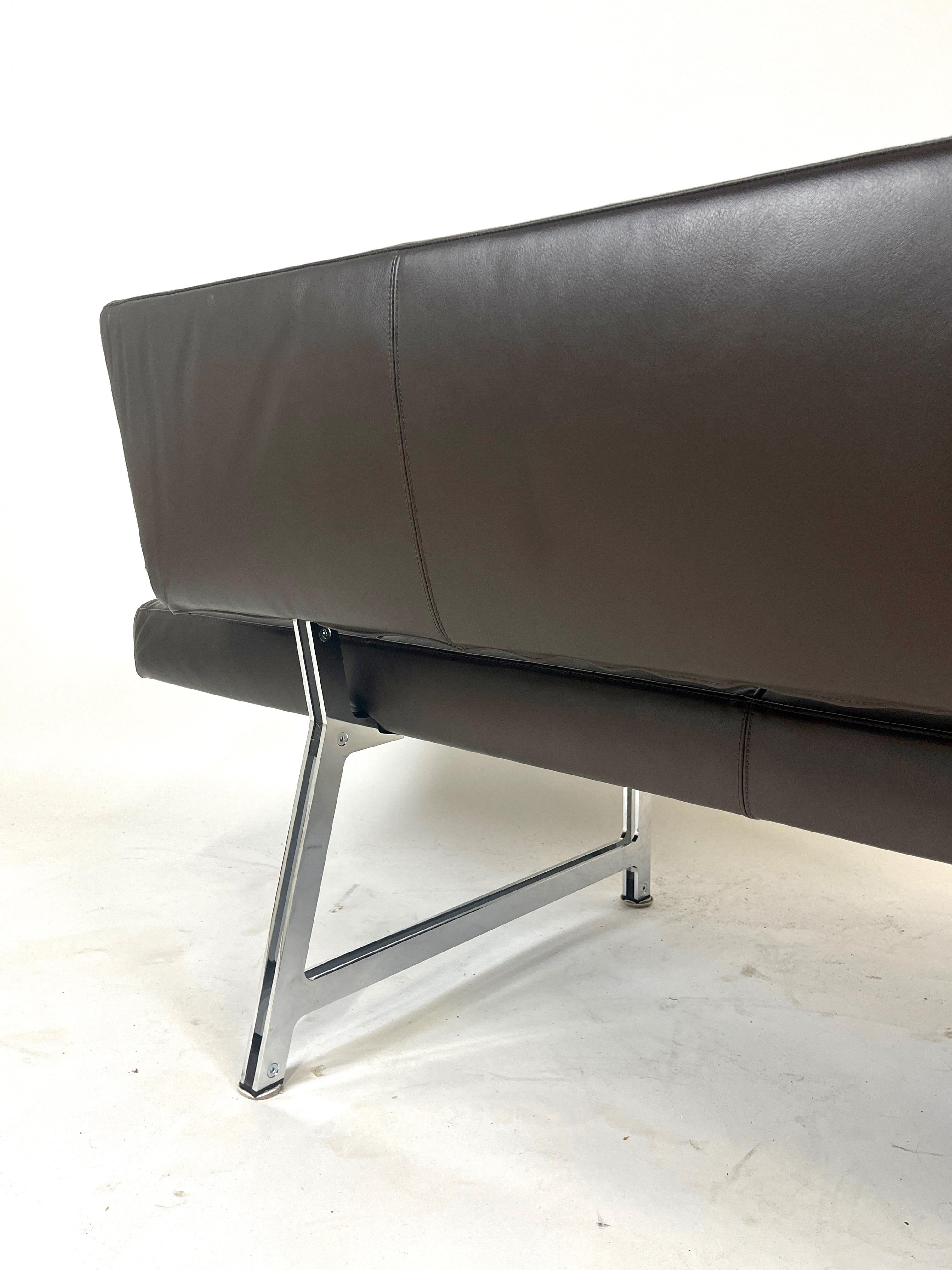 Sleek Norman Foster for Walter Knoll Leather Sofa / Daybed 'Foster 510' 8