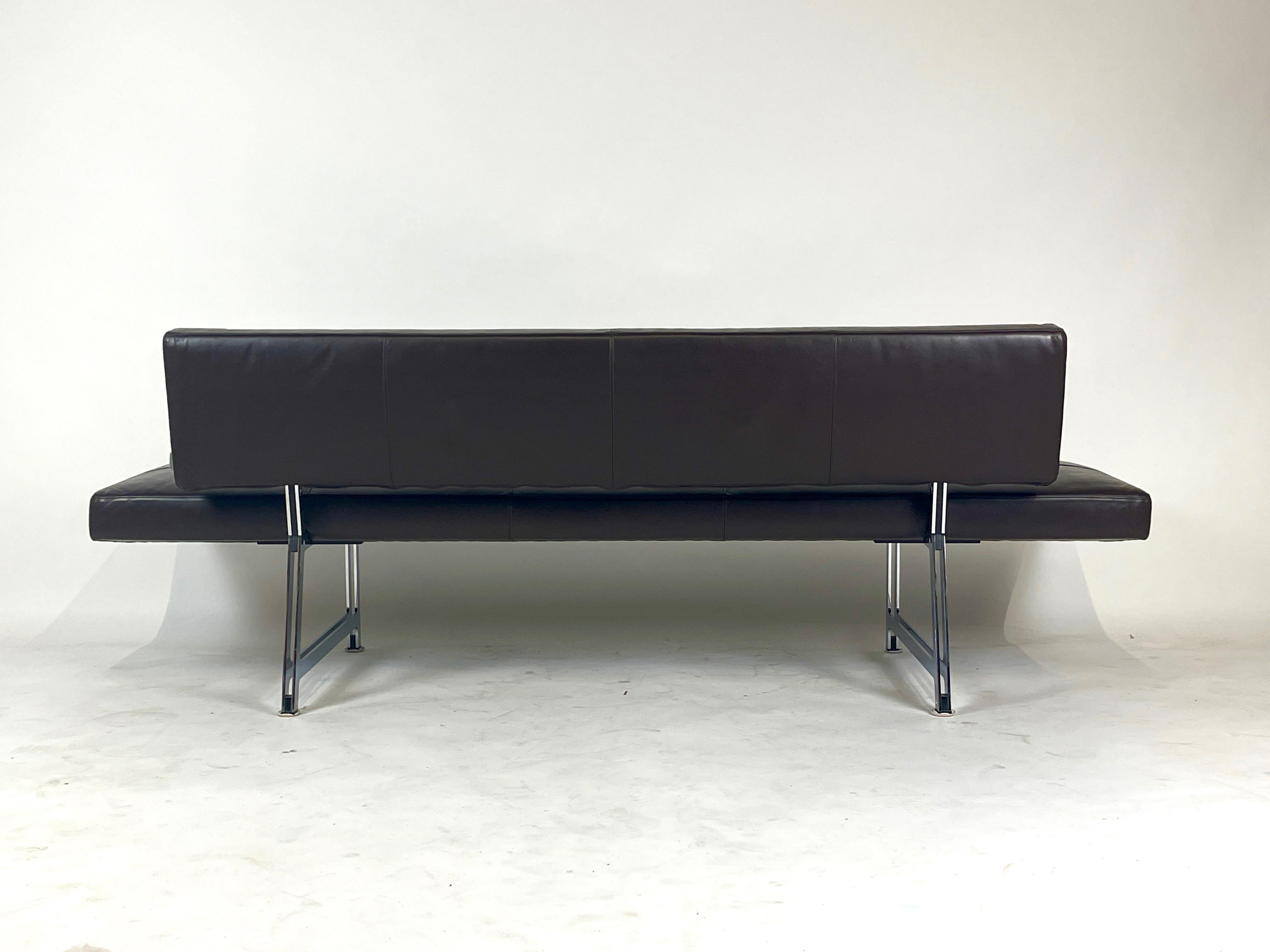 Sleek Norman Foster for Walter Knoll Leather Sofa / Daybed 'Foster 510' 9