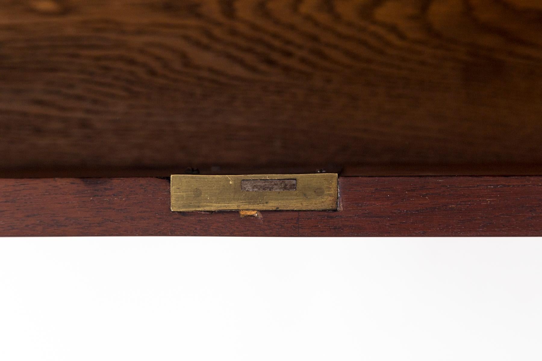 Mahogany Sleek Pair of Continental Empire Chests of Drawers