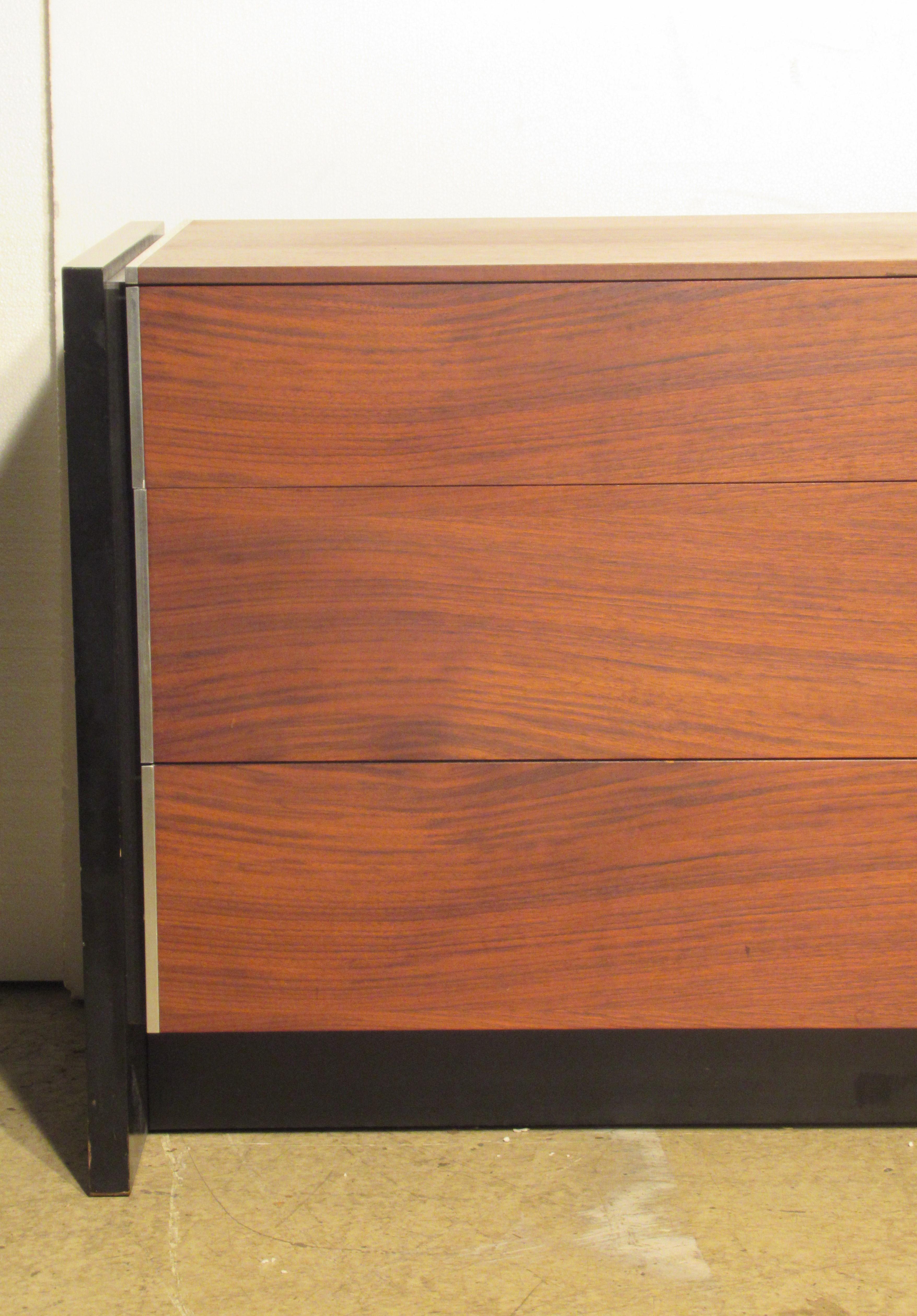 20th Century Sleek  Rosewood Dresser Credenza by Glenn of California