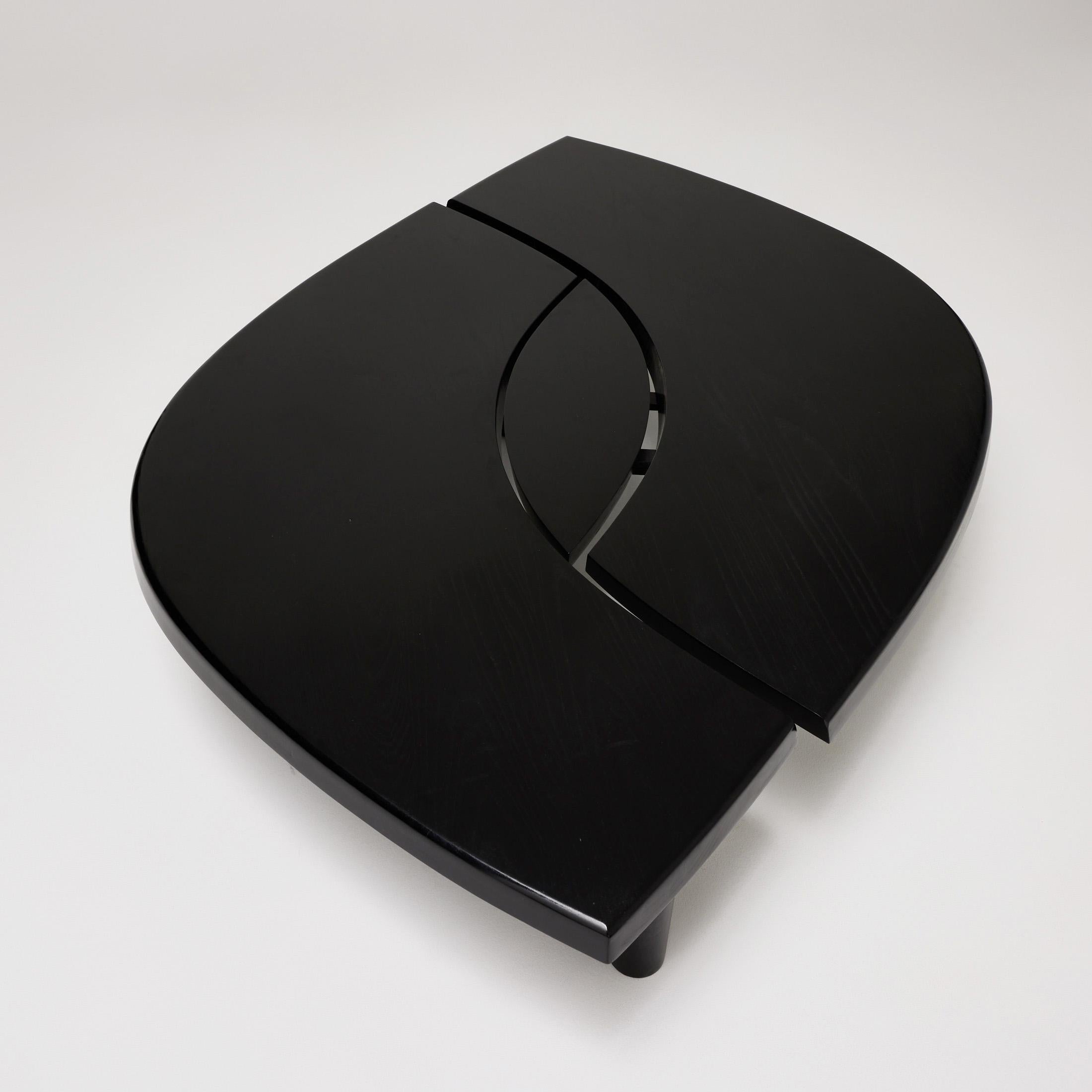 Sleek Sophistication: Pierre Chapo's T22 Table in Special Black Edition For Sale 3