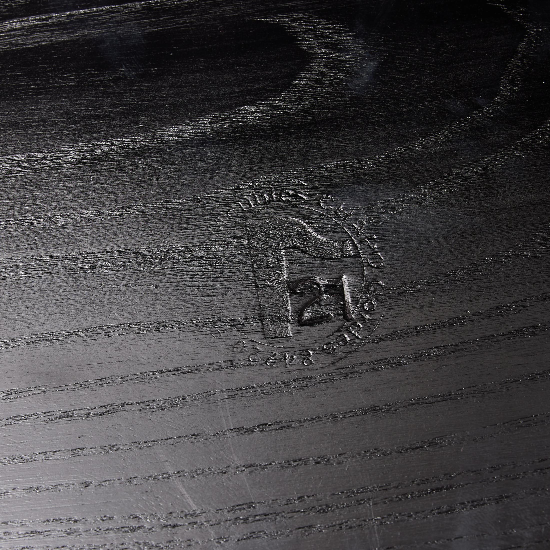 Sleek Sophistication: Pierre Chapo's T22 Table in Special Black Edition For Sale 12