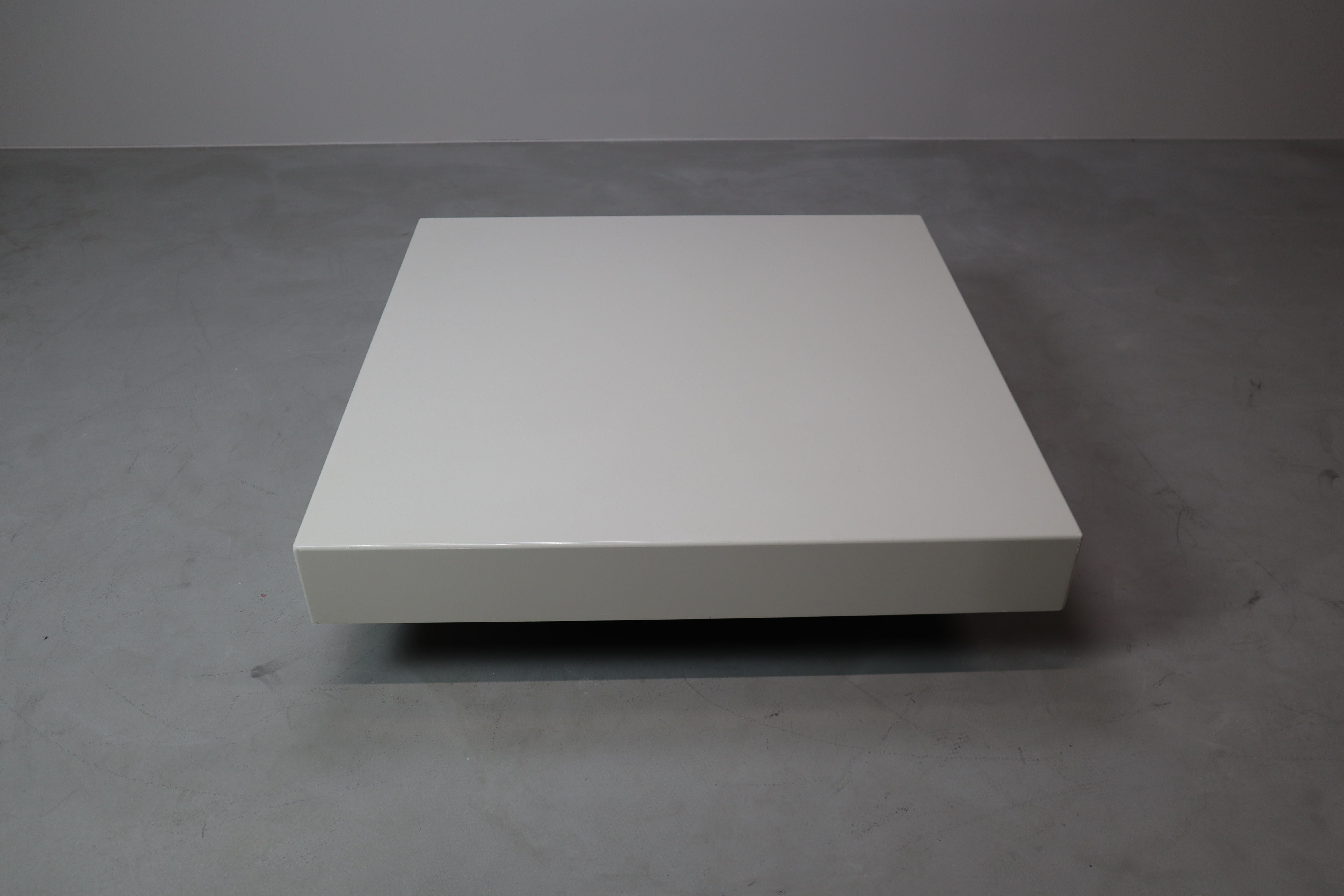 Sleek vintage minimalist coffee table For Sale 10