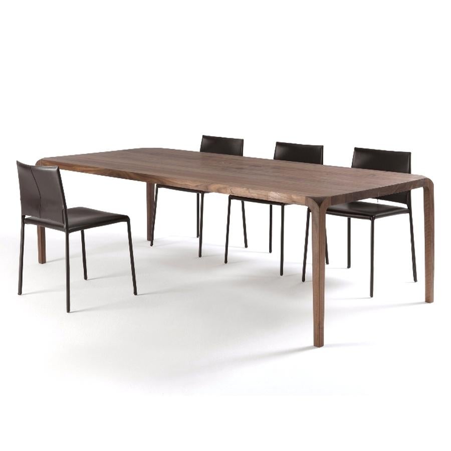 italien Table à manger en bois épuré:: conçue par Karim Rashid:: fabriquée en Italie en vente