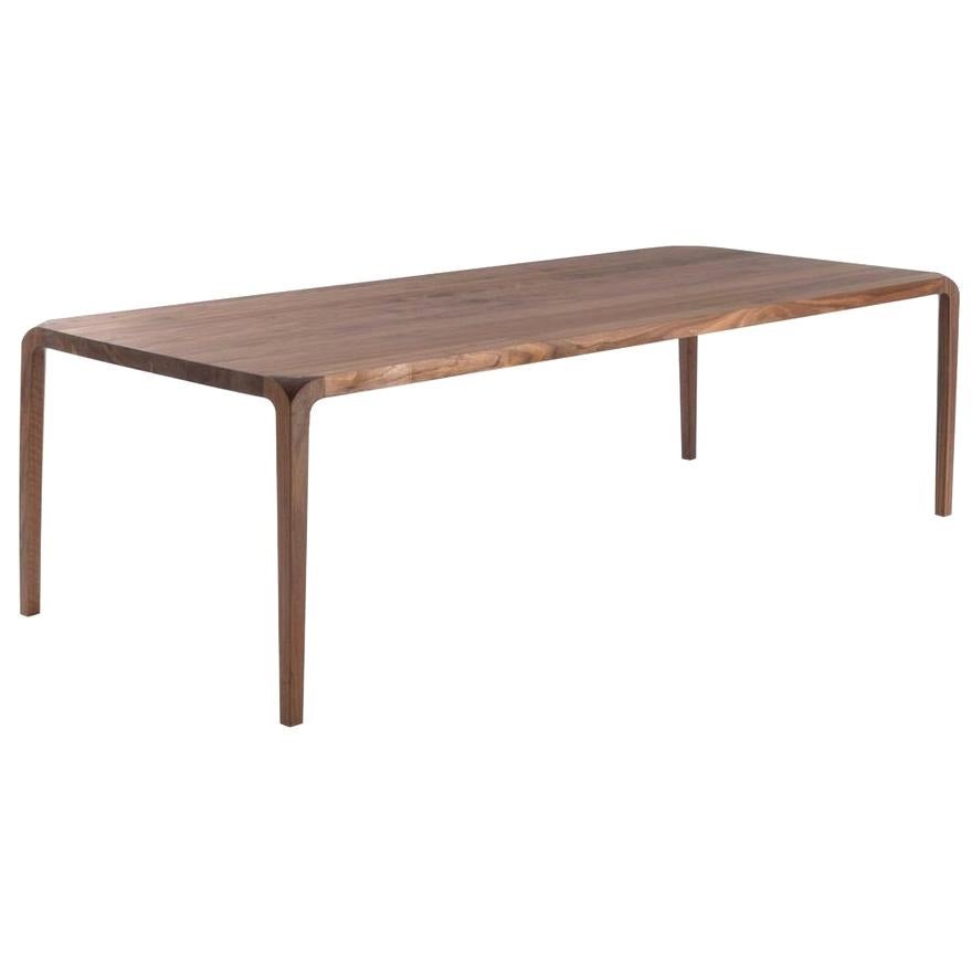 Table à manger en bois épuré:: conçue par Karim Rashid:: fabriquée en Italie en vente