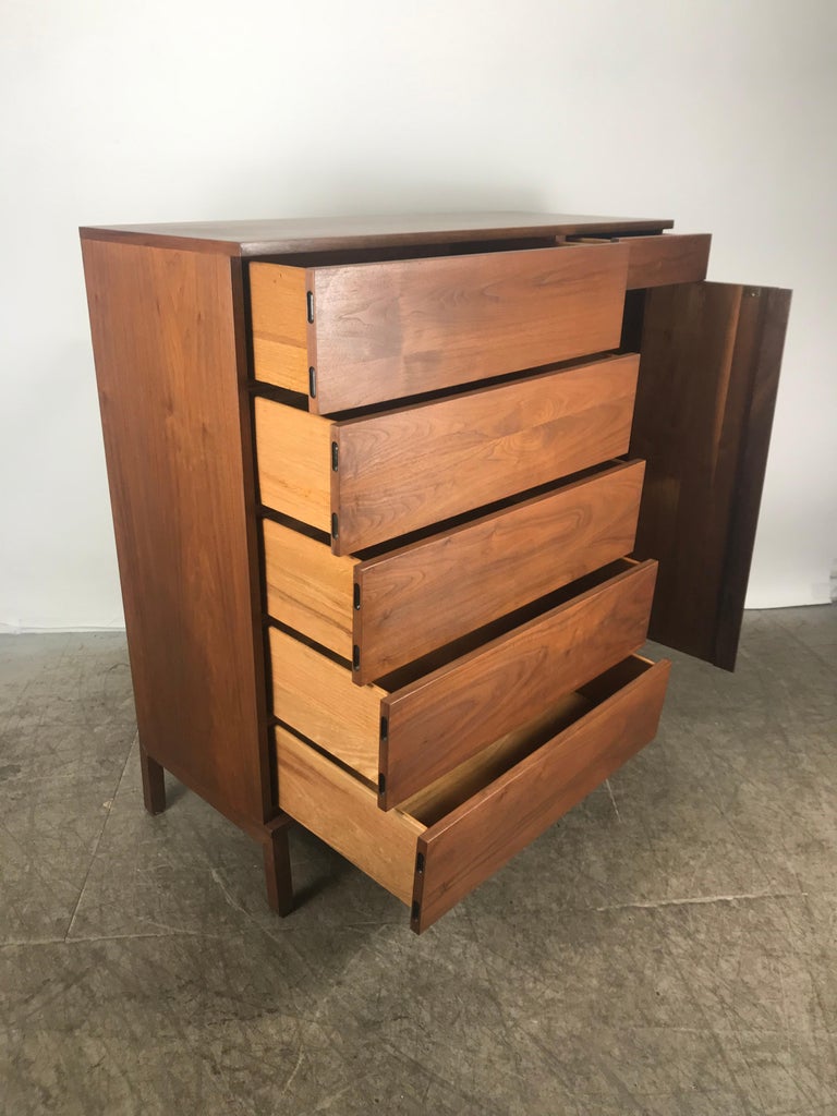 Simple, Elegant MidCentury Modern Custom Designed Gentleman’s Chest or Dresser at 1stDibs