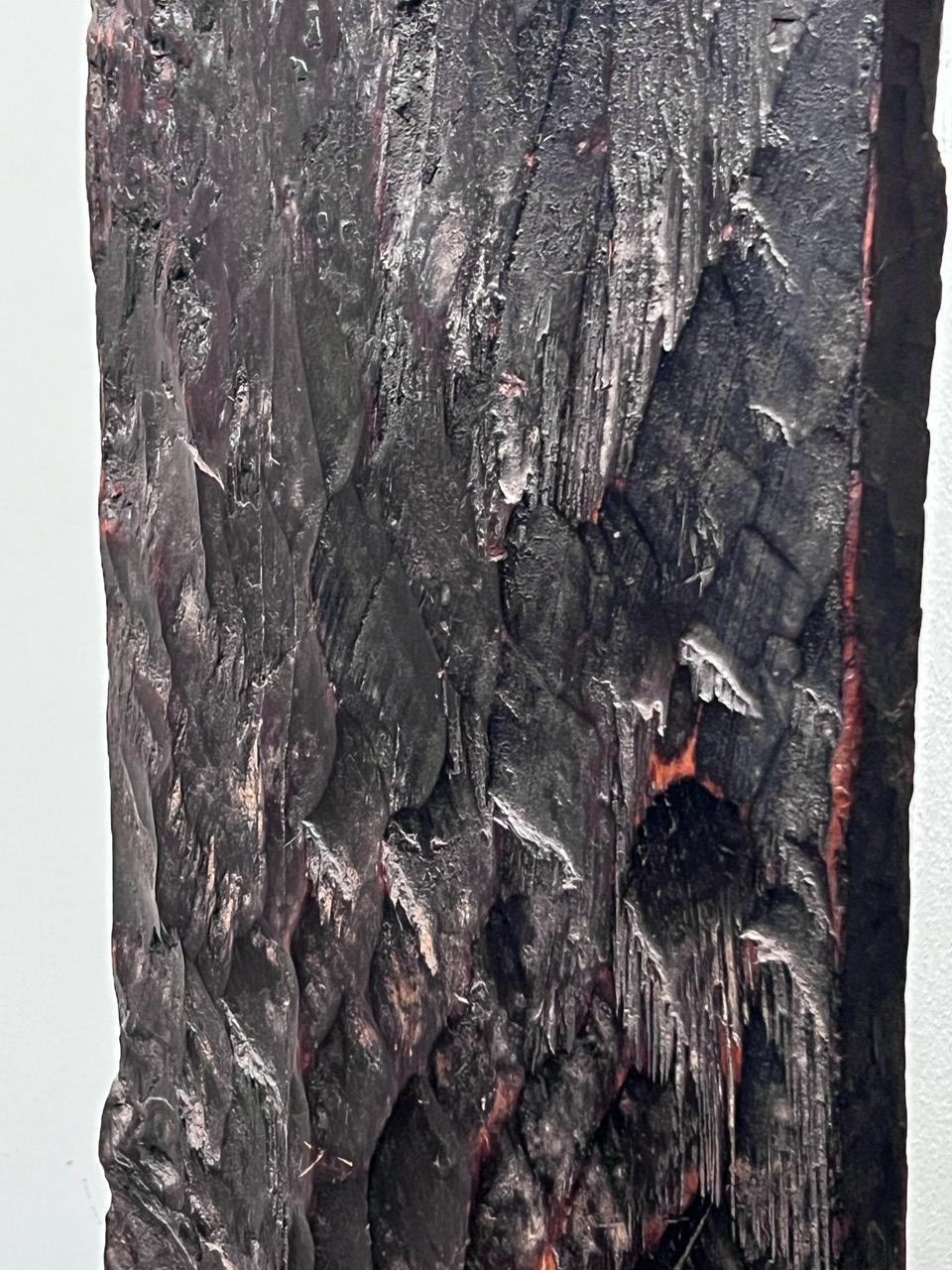 XIX secolo Sleep Guardian o Kata Sergo Ethiopian TOTEM 2 in legno massiccio di cedro naturale in vendita