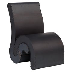 Sleeper Lounge Chair Raw Carbon Steel