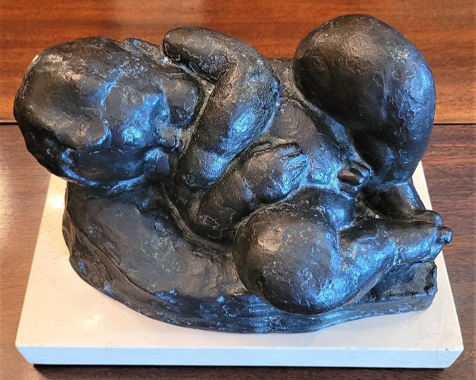 American Classical Sleeping Baby Bronze by Charles Umlauf For Sale