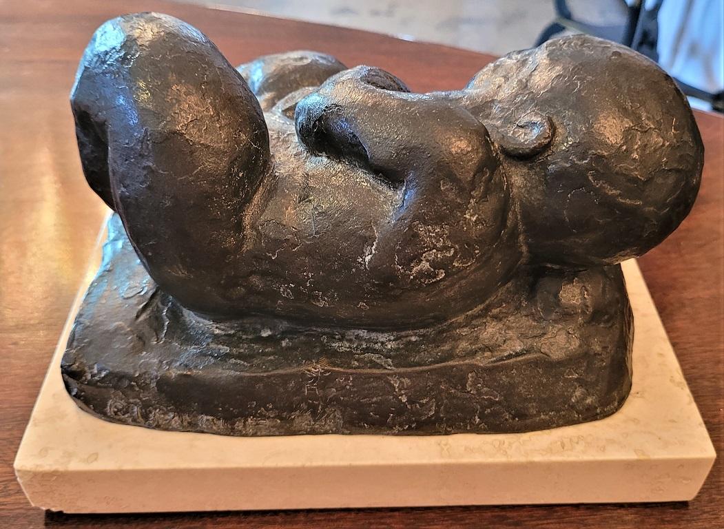 American Sleeping Baby Bronze by Charles Umlauf For Sale