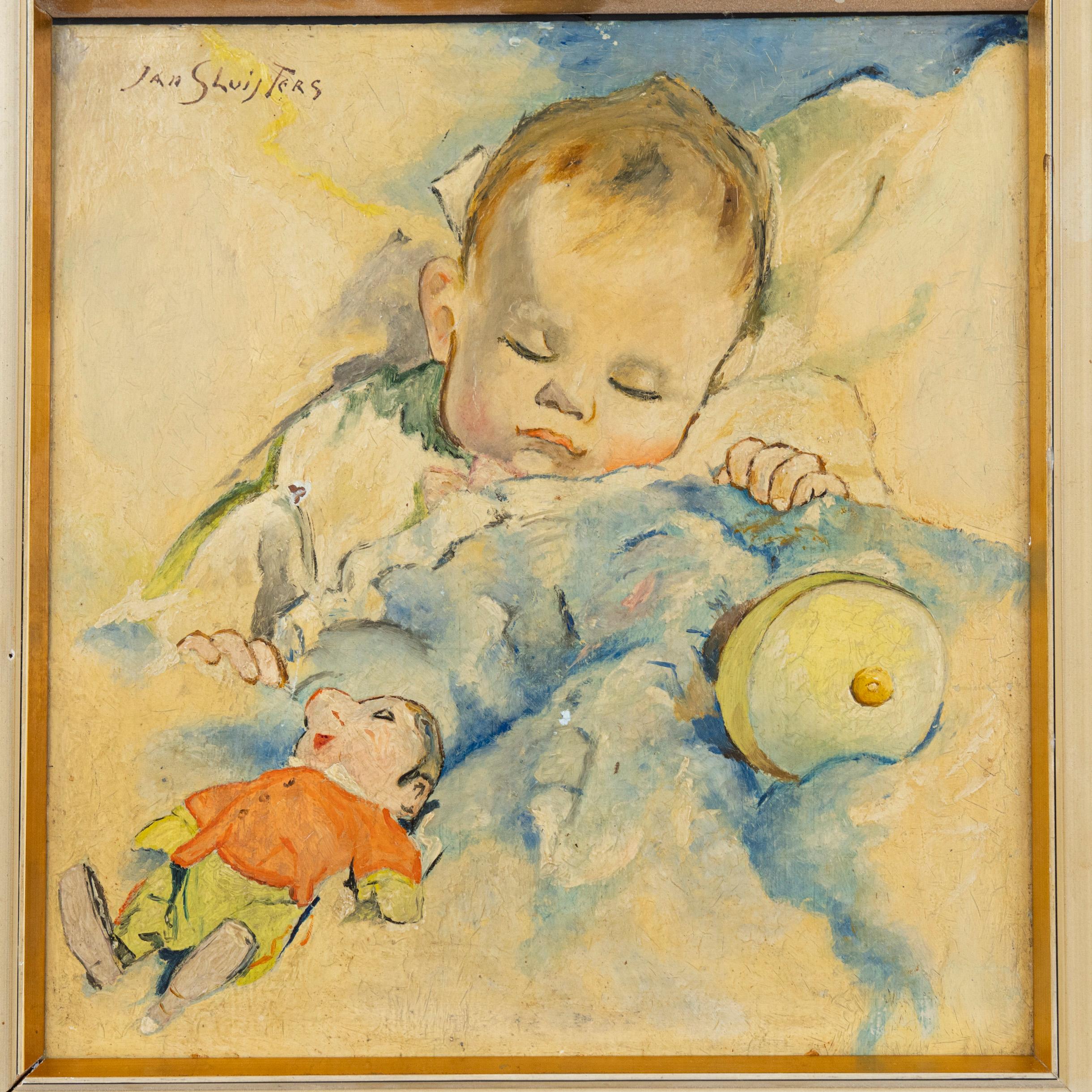 Sleeping Baby, Jan Sluijters (1881-1957) For Sale 3