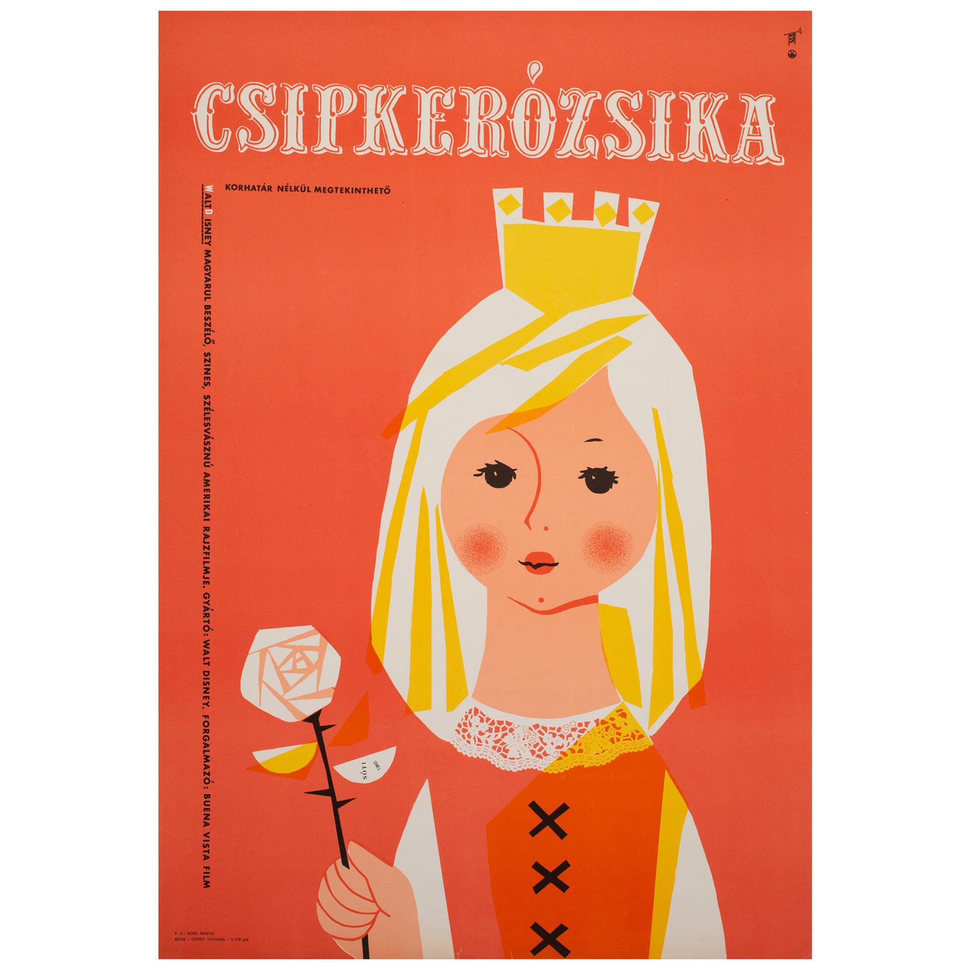 Sleeping Beauty 1965 Hungarian Film Poster, Soti For Sale