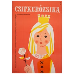 Sleeping Beauty 1965 Hungarian Film Poster, Soti